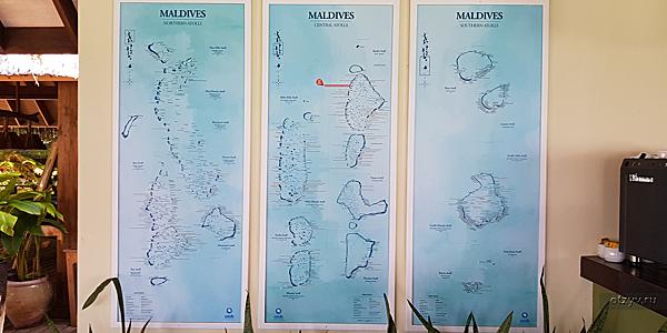Карта отелей Мальдив