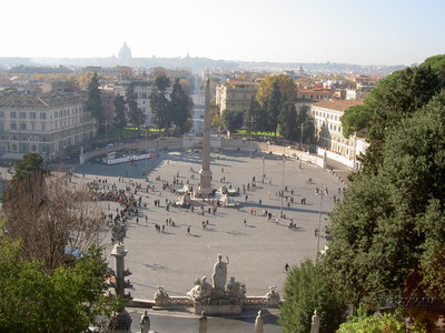 Вид на Piazza del Popolo