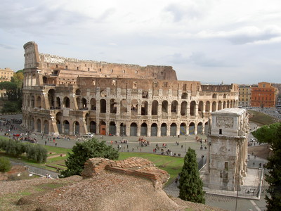 Колизей и триумфальная арка Константина