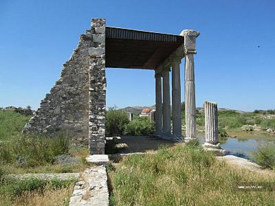 Processional road and stoa leading to harbour and North Agora
