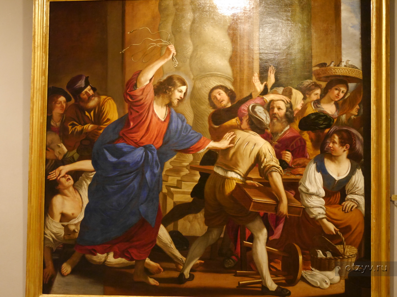 Христос изгоняет торговцев из храма Эль греко