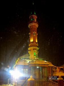 Мечетью встречает нас декабрьская Казань. Закабанная мечеть