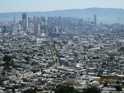 Сан-Франциско. Вид с холма Твин-Пикс