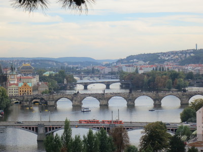 вид на мосты Праги