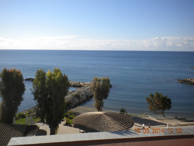 Море, пляж / Кипр, Лимассол, отель Royal Apollonia Beach 5*, март 2014