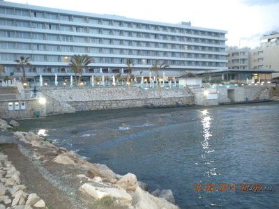 Море, пляж, отель / Кипр, Лимассол, отель Royal Apollonia Beach 5*, март 2014