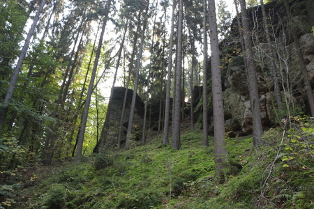 Скалы рядом с замком Кокоржин