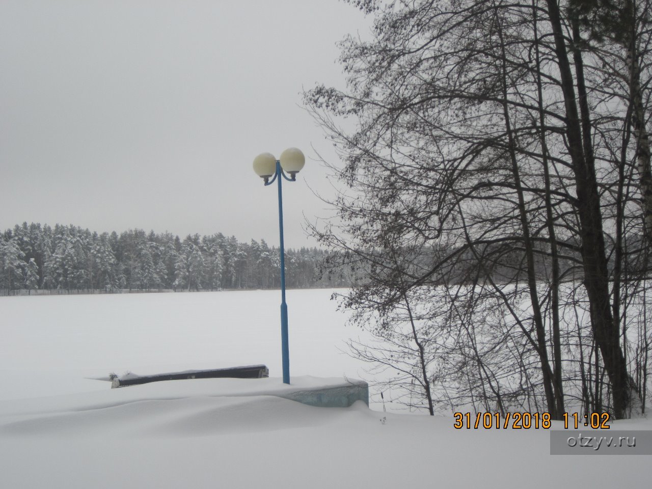 Белое озеро Шатура зимой