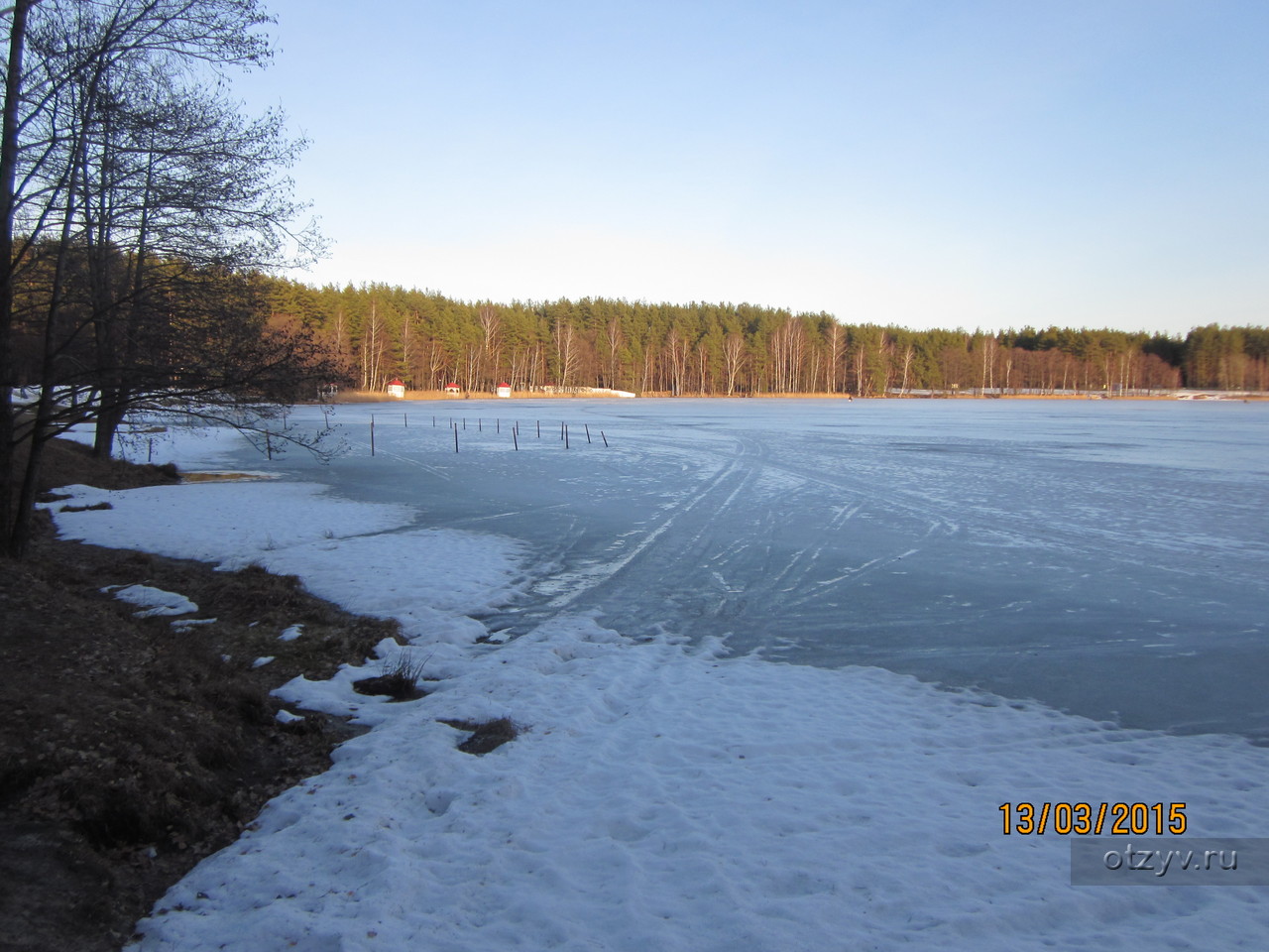 Озеро белое Шатура зима