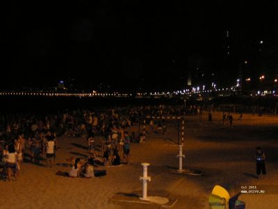 Пляж в ночь Сан-Хуан