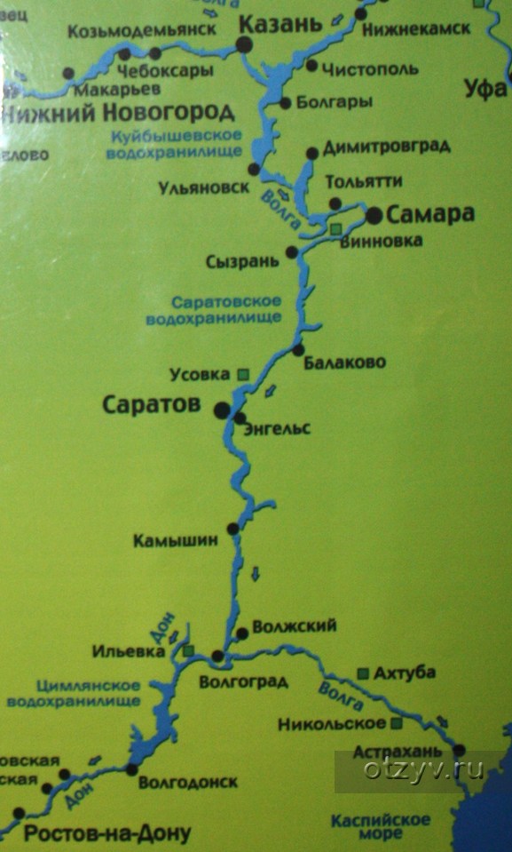 Москва казань по реке карта