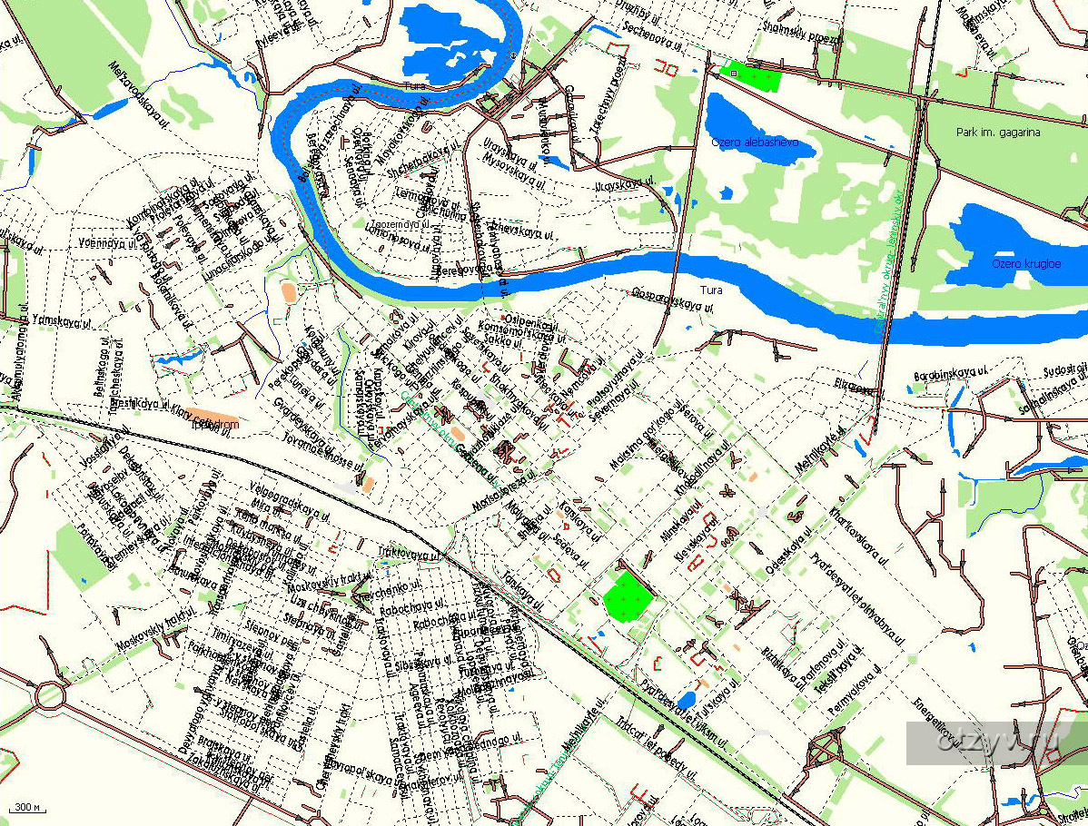 Карта тюмени с улицами и остановками