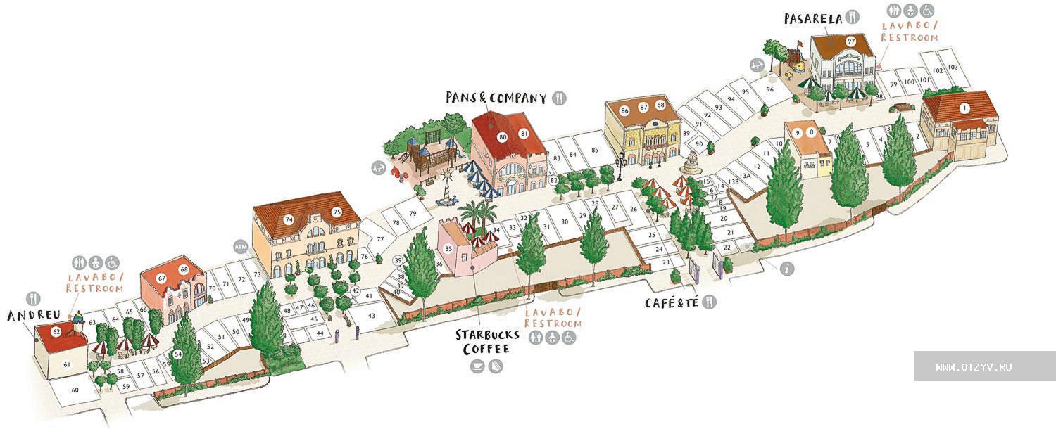 La roca village карта