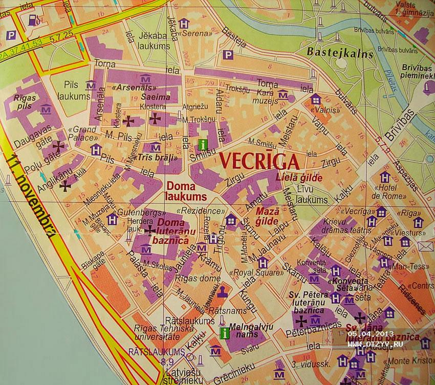 Рига карта города