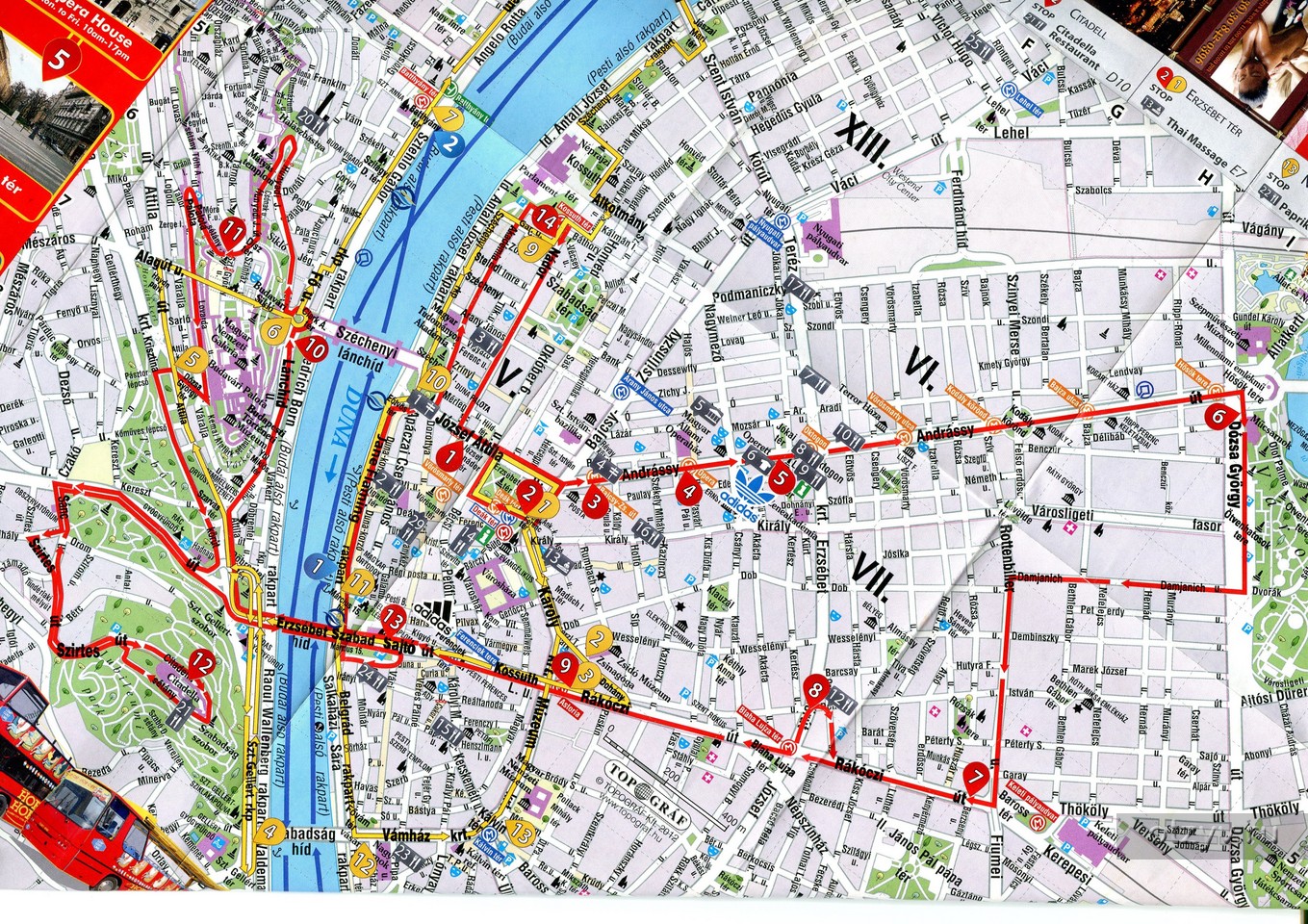 Туристическая карта будапешт - 94 фото