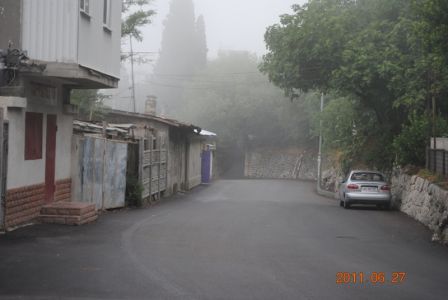 Туман на ул. Севастопольское шоссе