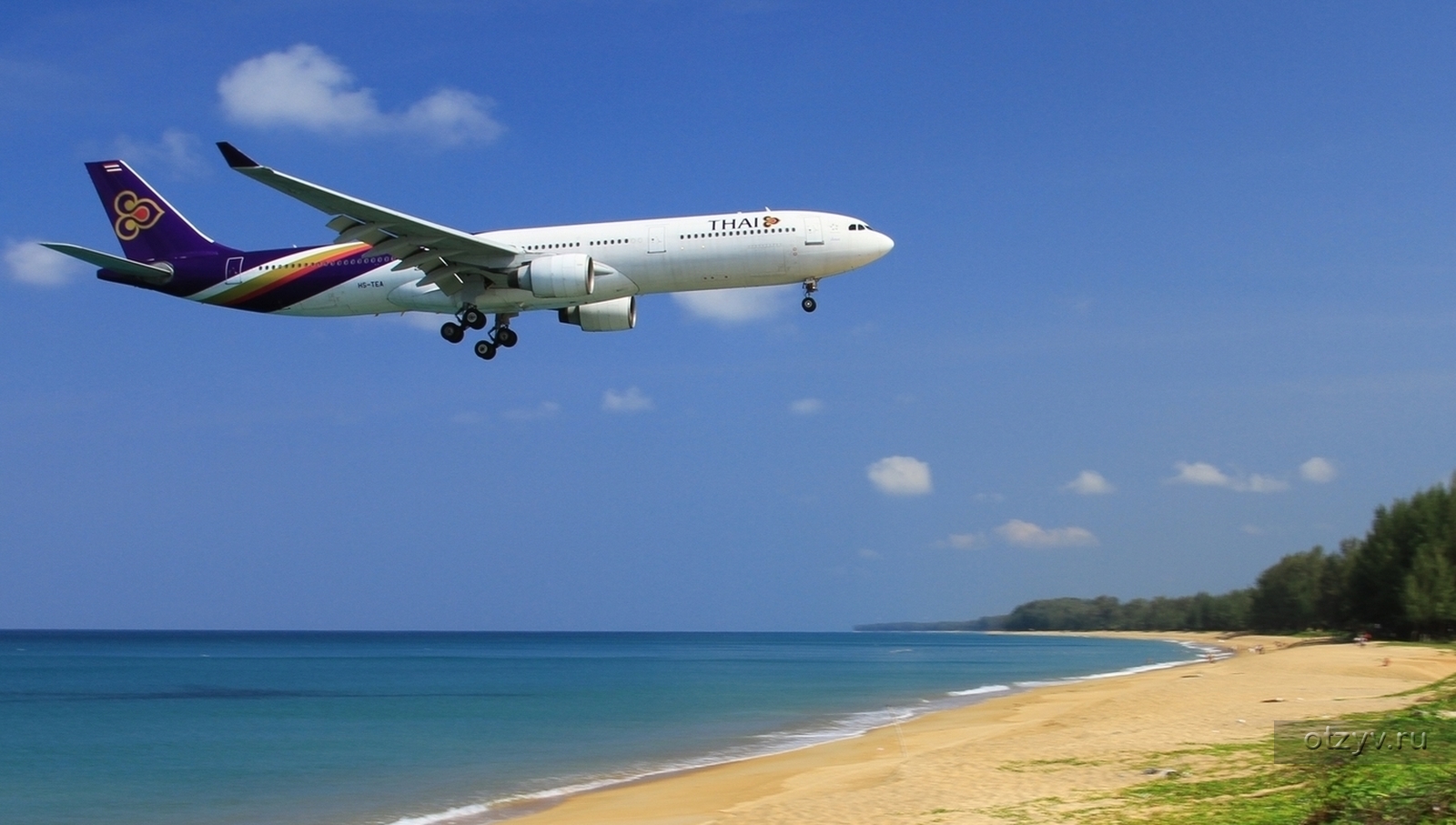 Тайланд пляж с самолетами