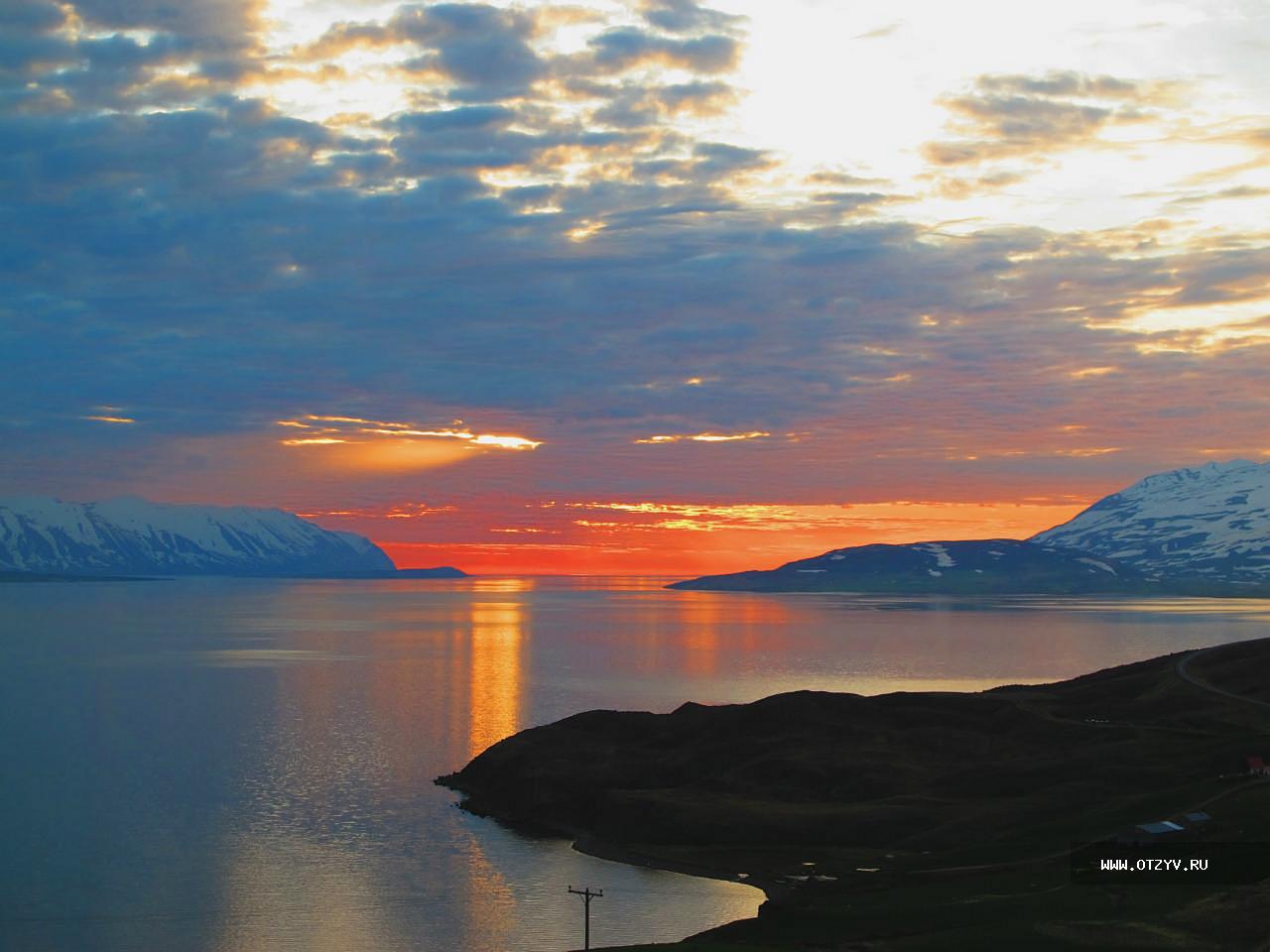 Iceland Фьорд