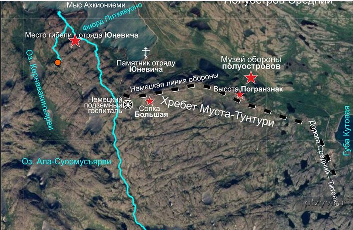 Карта острова рыбачий кольский