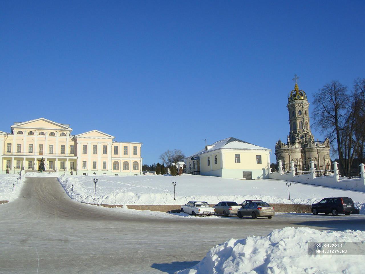 Подольск храм Дубровицы зима