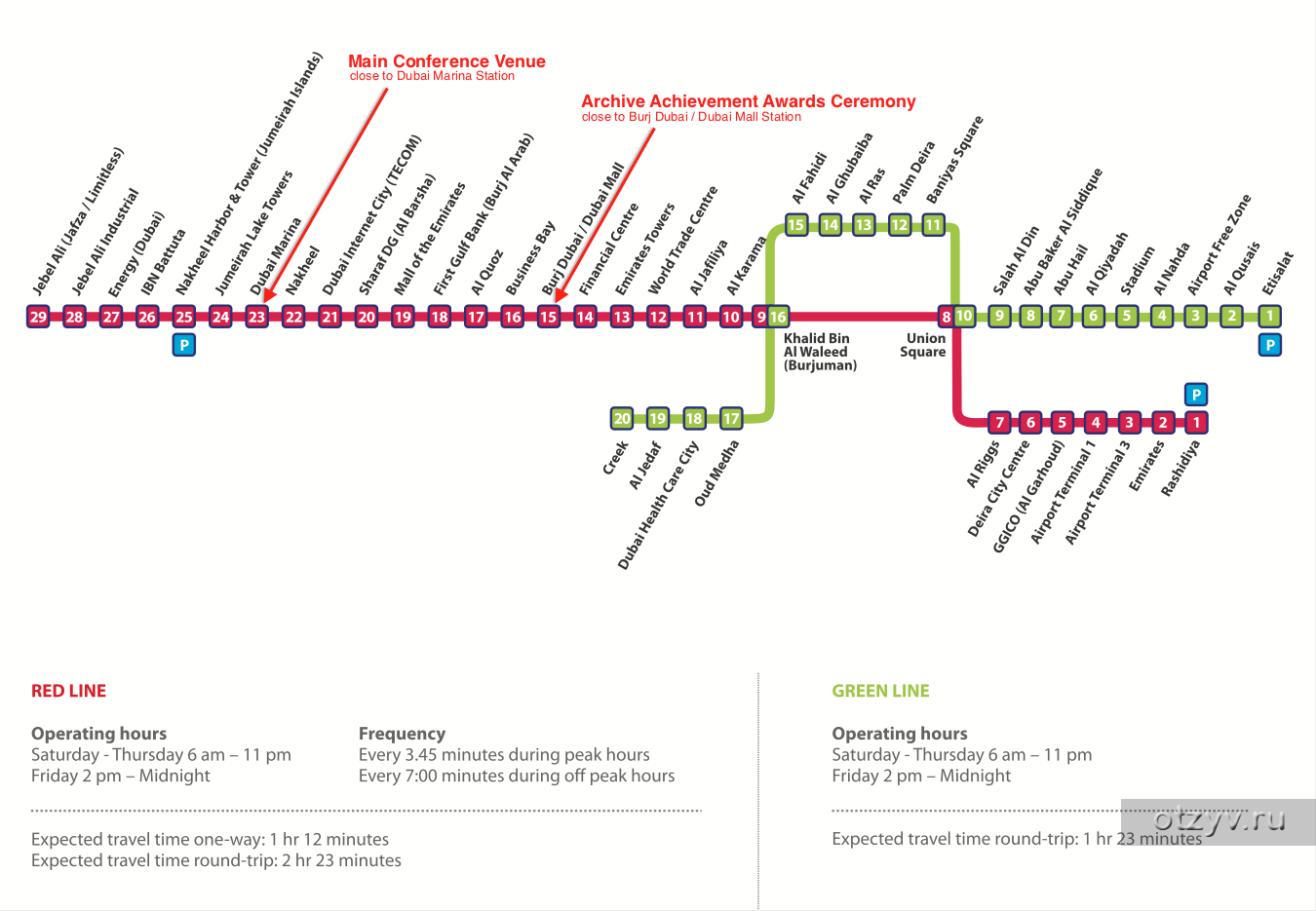 Схема метро дубай