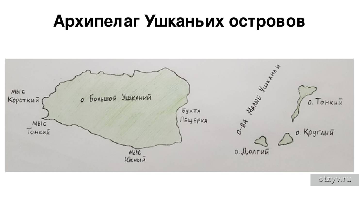 Ушканьи острова карта