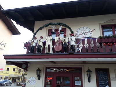 это балкончик кафе в Кирхберге