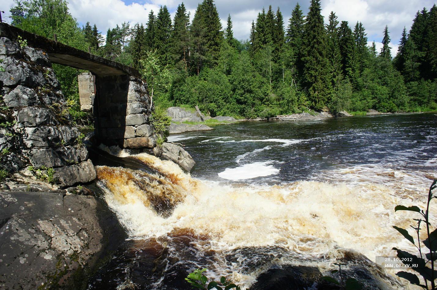 Водопад Мюллюкюля Карелия