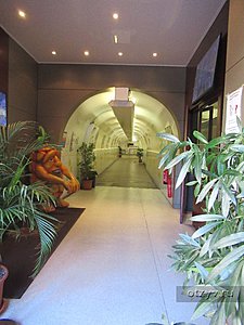 Туннель, ведущий к лифту на гору в Ницце