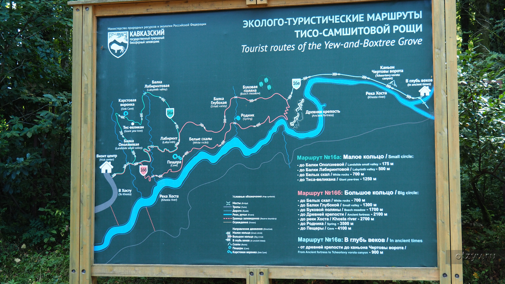 Карта туристических маршрутов сочи