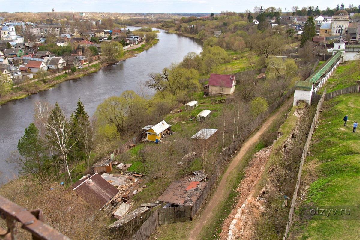 Старые виды город Осташково фото цветные