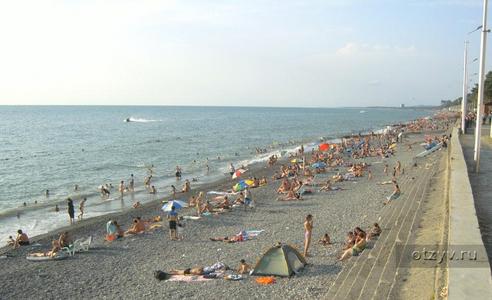 Кобулети - самый большой чёрноморский курорт Грузии
