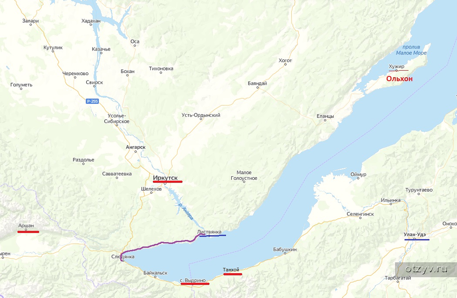 Ольхон на карте байкала. Карта Аршана и Выдрино. Иркутск Листвянка карта м 1:1000000.