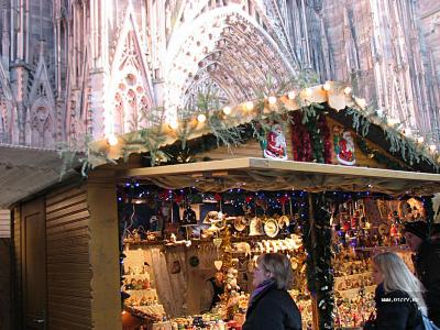 рождественская ярмарка у Страсбургского собора