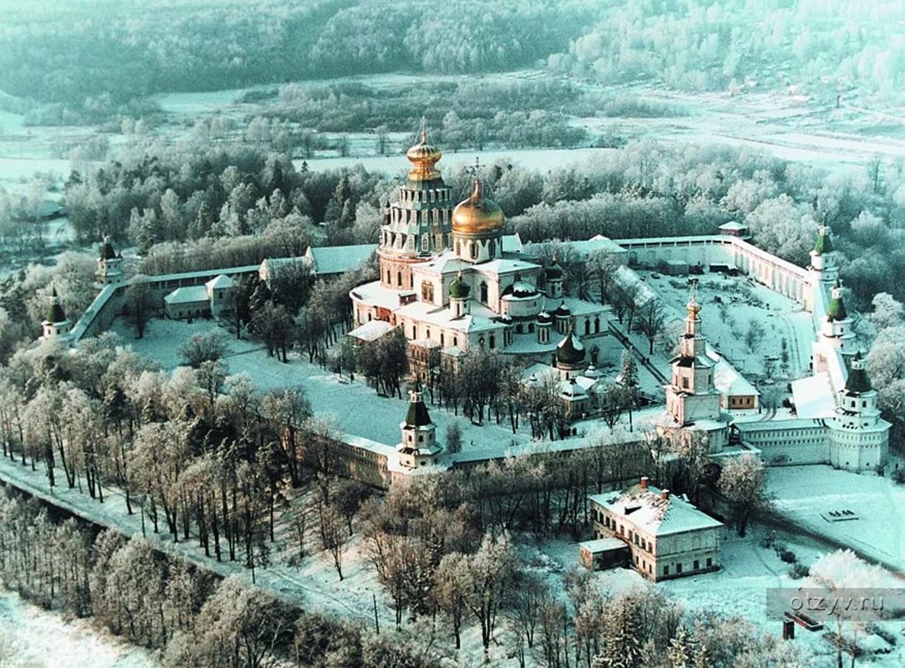 Истра Новоиерусалимский монастырь с высоты птичьего полета