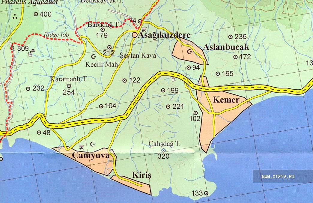 Кемер турция на карте на русском. Кириш Кемер Турция на карте. Поселок кириш на карте Турции. Посёлок кириш в Кемере на карте. Карта Кемера с поселками.