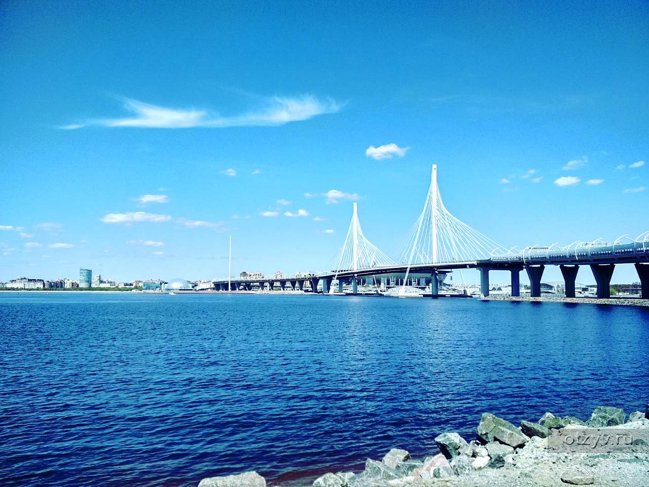 Мост финский залив СПБ