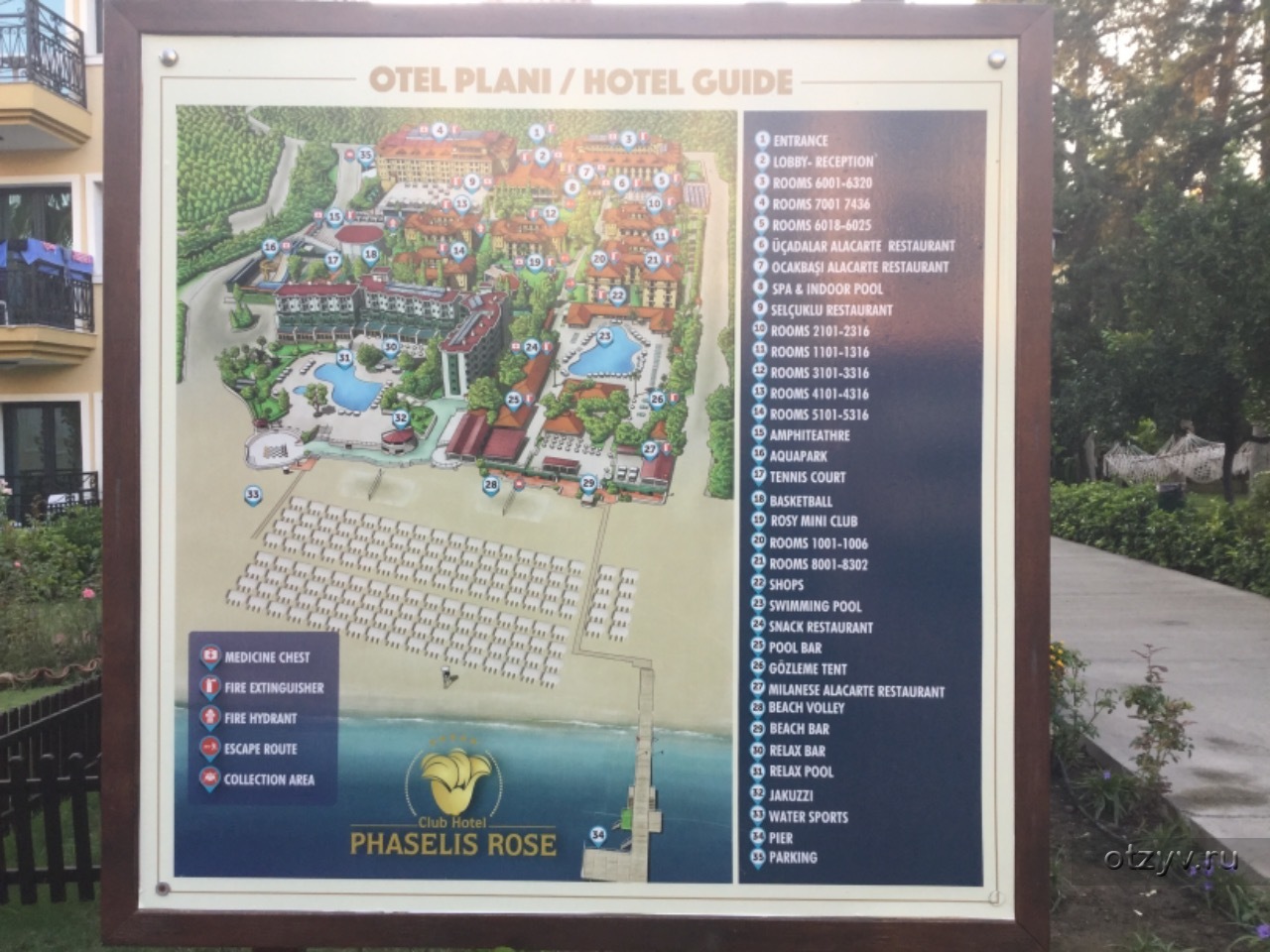 Club hotel phaselis rose 5 карта отеля