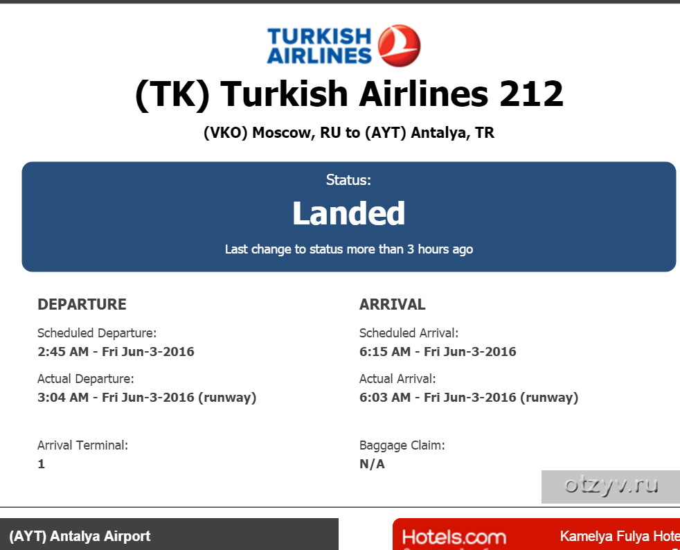 Бонусная карта turkish airlines