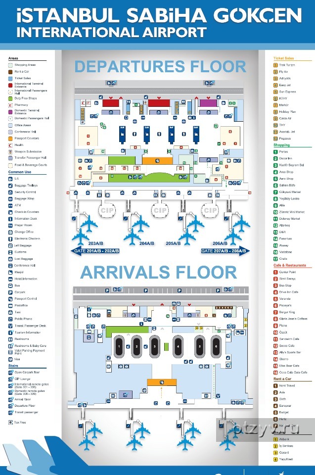 Схема аэропорта сабиха гекчен в стамбуле на русском языке