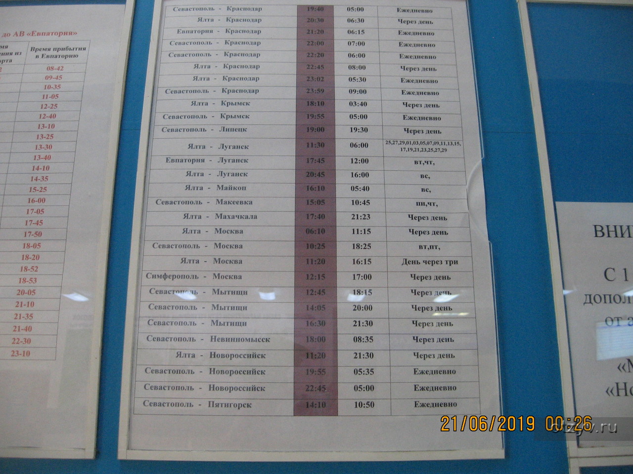 104 автобус расписание симферополь