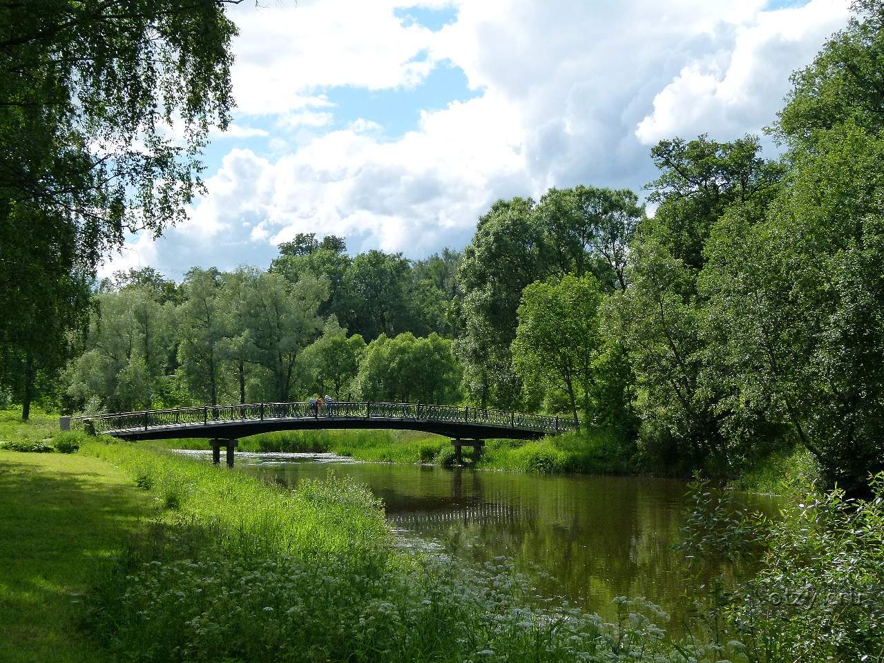 Река Славянка в парке Мариенталь Павловске