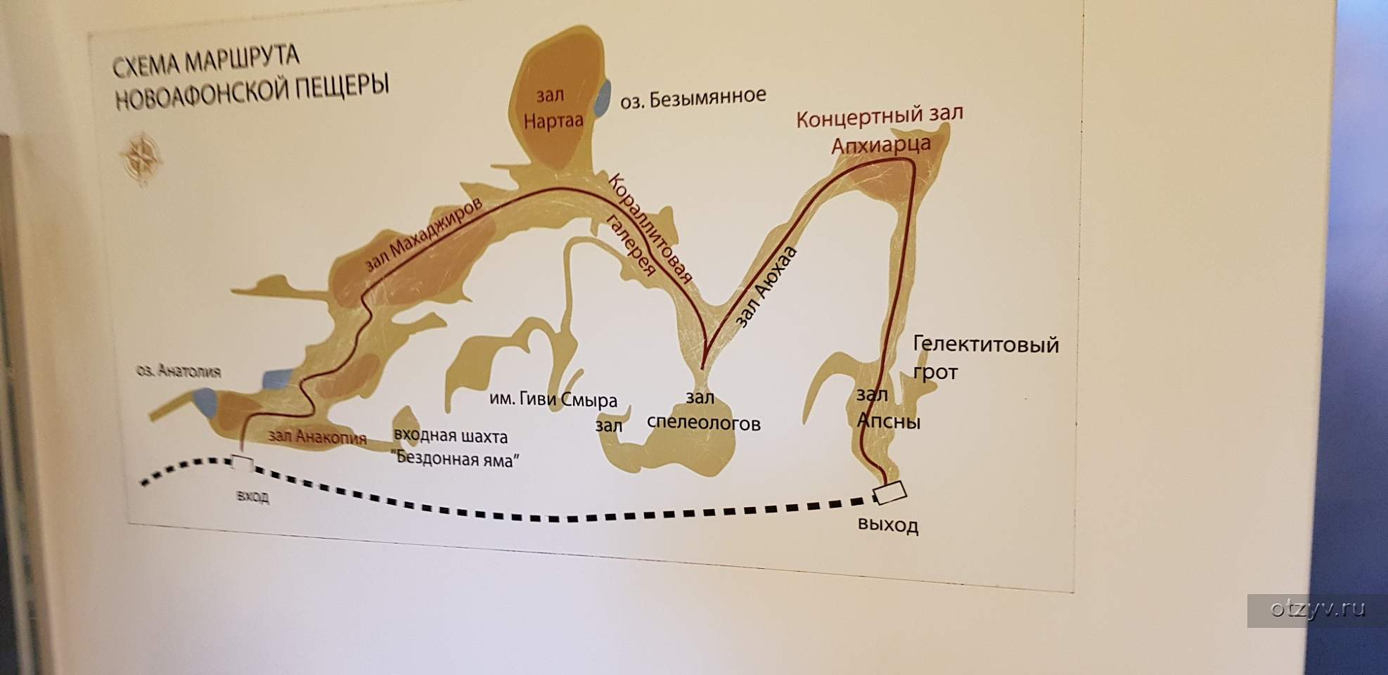 Новоафонская пещера схема - 96 фото